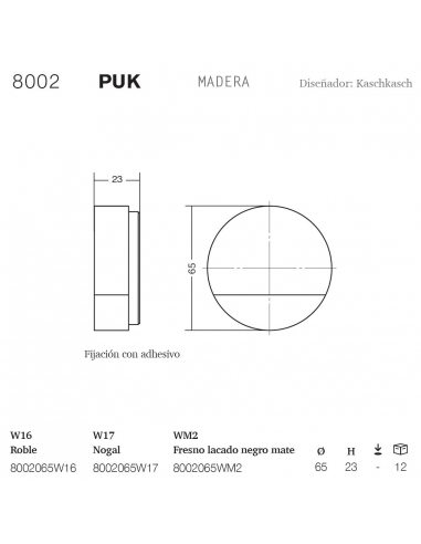 Viefe Tope Puerta Puk 8002 Tope para Puerta Suelo Silemblock Ø 65MM Tope