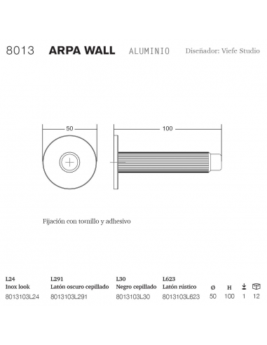 ARPA - Tope de puerta para instalar en suelo