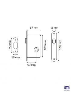 Kit cerradura F16 mm con... 2