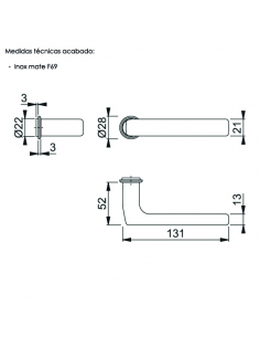 Manivela mini roseta Dallas 2