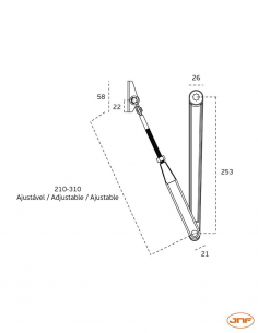 Brazo estándar 21.105.AN 2