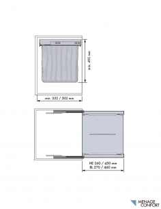 Cesta de ropa extraíble Chic 2