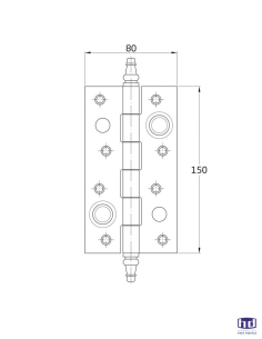 Bisagra Seguridad Latonada... 2