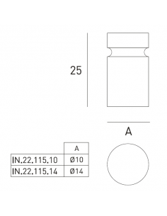 Pomo IN.22.115 inox satinado 2