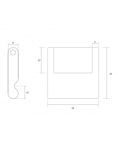 Tirador abatible IN.22.103 2