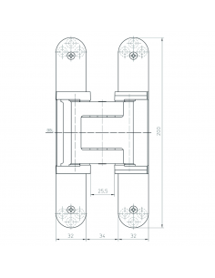 Bisagra oculta Tectus 540... 2