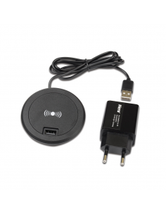 Cargador inalámbrico Qi + USB