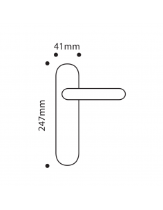 Manivela placa Recta 613 2