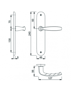 Manivela placa New York 2