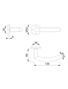 Manivela roseta Alta 2