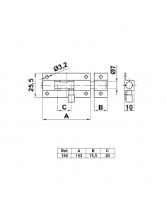 Pasador cerrojillo mod. 392 2
