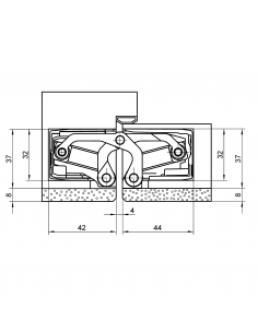 Bisagra oculta Tectus 640... 2