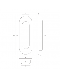 Tirador ovalado embutido... 2